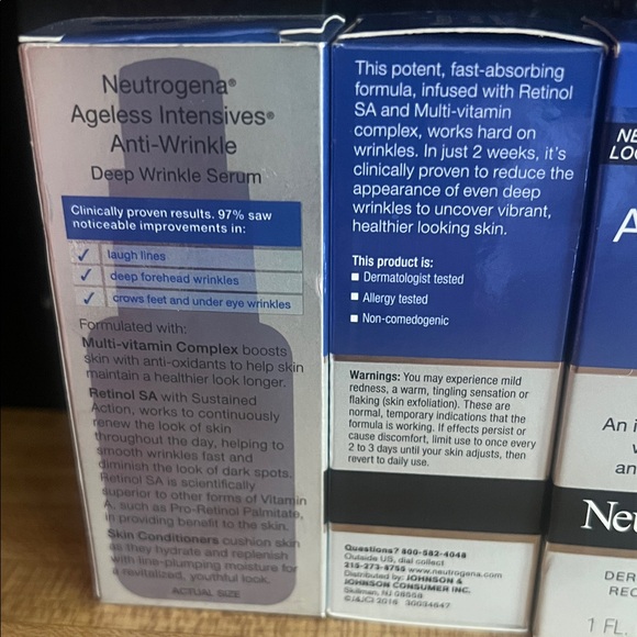 Neutrogena Ageless Intensives Anti-Wrinkle Serum Blue 1 fl oz
NIB ONLY 1 LEFT!! - Picture 3 of 9